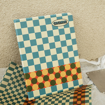 Shell Test original retro niche art design blue plaid applicable ipad protective cover air4 flat shell