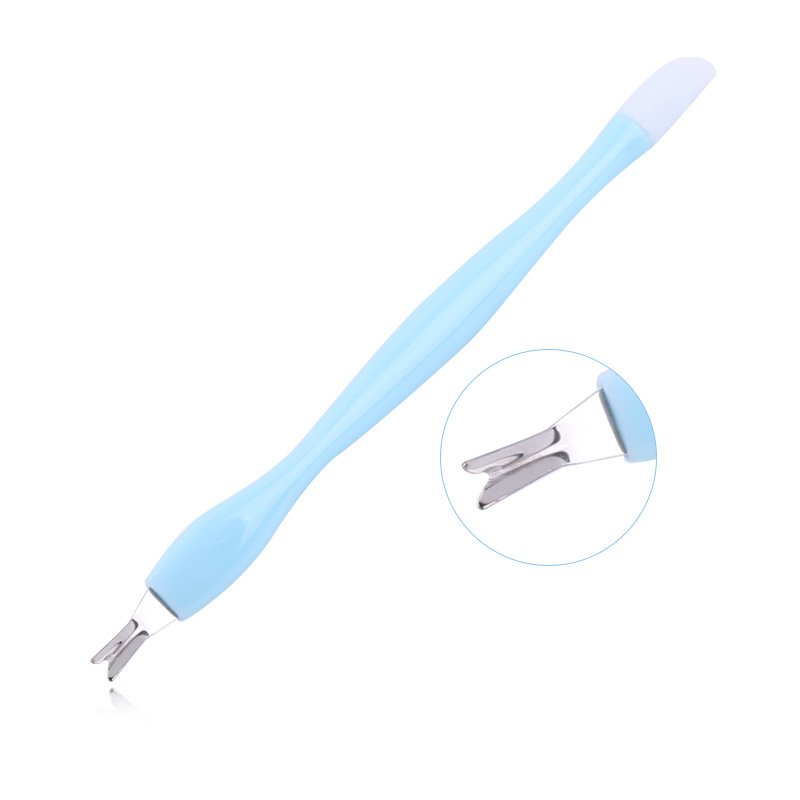 Manicure peeling dead skin double-headed manicure dead skin fork push acrylic rod dual-use dead skin push nail manicure tool
