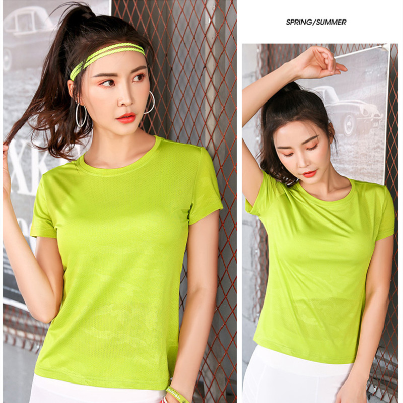 2021 summer round neck running quick-drying short-sleeved men's and women's sports casual breathable mountaineering quick-drying clothes