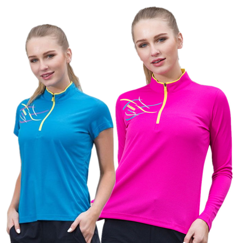 2022 new quick-drying clothes women's long-sleeved stand-up collar outdoor sports t-shirt short-sleeved large-size quick-drying clothes mountaineering breathable