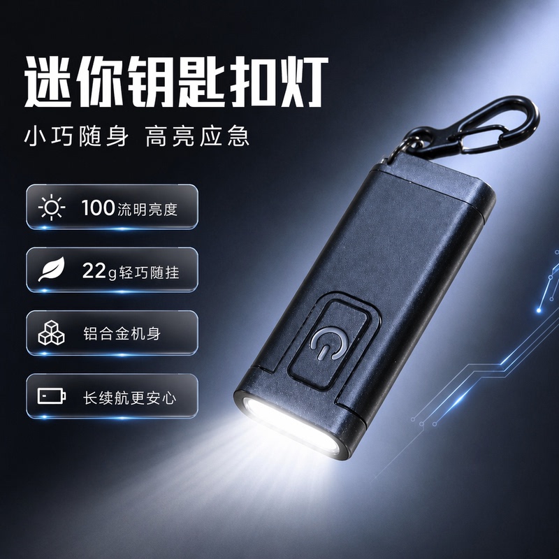 Mini Self-Defense Keychain Light, Strong Light, Rechargeable, Ultra-Bright Led Small Flashlight, Portable, Multi-Functional Lighting Mini Self-Defense Keychain Light, Strong Light, Rechargeable, Ultra-Bright Led Small Flashlight, Portable, Multi-Functional Lighting
