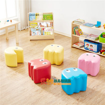 Kindergarten childrens combination small sofa chair Snake combination stool cartoon soft baby five-person small chair stool