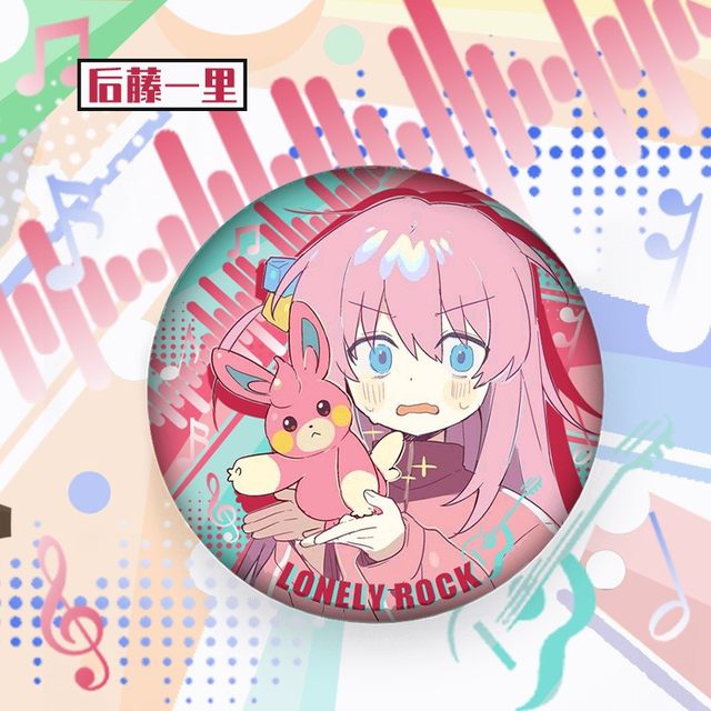 Animation Lonely Rock Peripheral Fan Badge Iji Chihong Natsu Goto Ichisato Yamada Ryokita Ikuyo