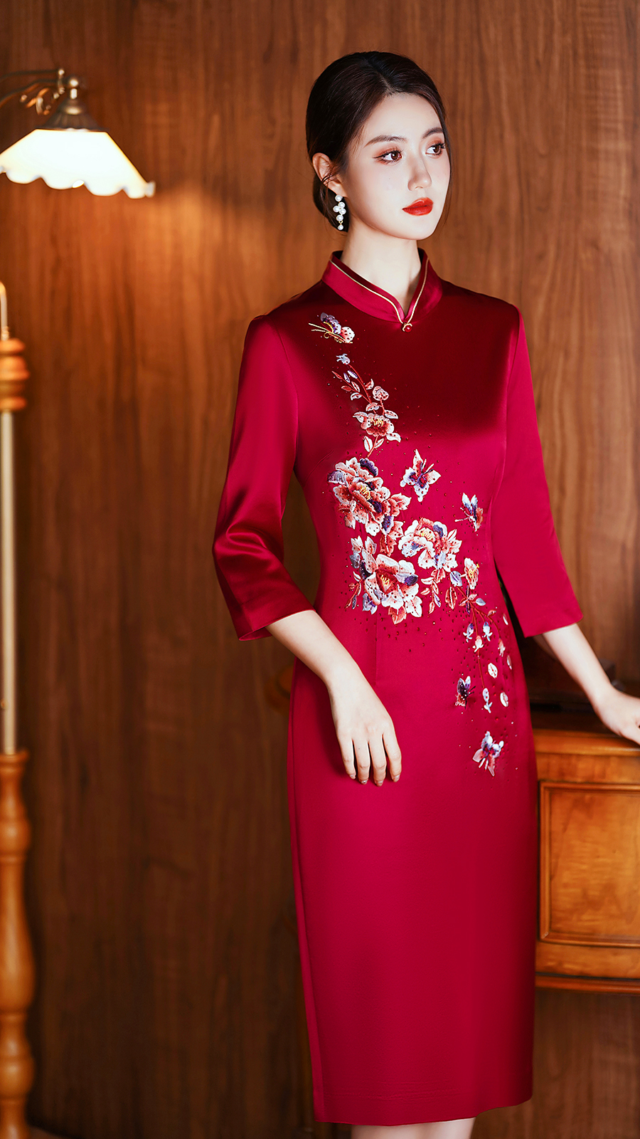  XL+Burgundy, mid length, long sleeve   - $52.17 