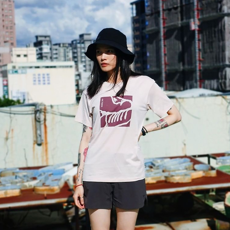 Summer new ancestor bird short sleeve Arcteryx woman casual breathable round collar organic cotton T-shirt 29863 28952