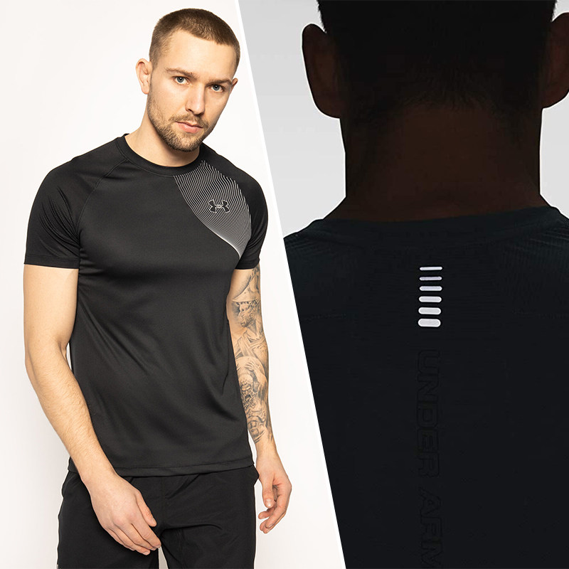 UA Anderma Iso-Chill Male Summer Running Sports Training Fitness Breathable Short Sleeve Speed Dry T-shirt 1353467