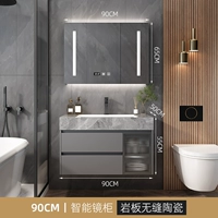 90 см/Smart Full Mirror Cabinet/бесшовный интегрированный бассейн // Установка упаковки