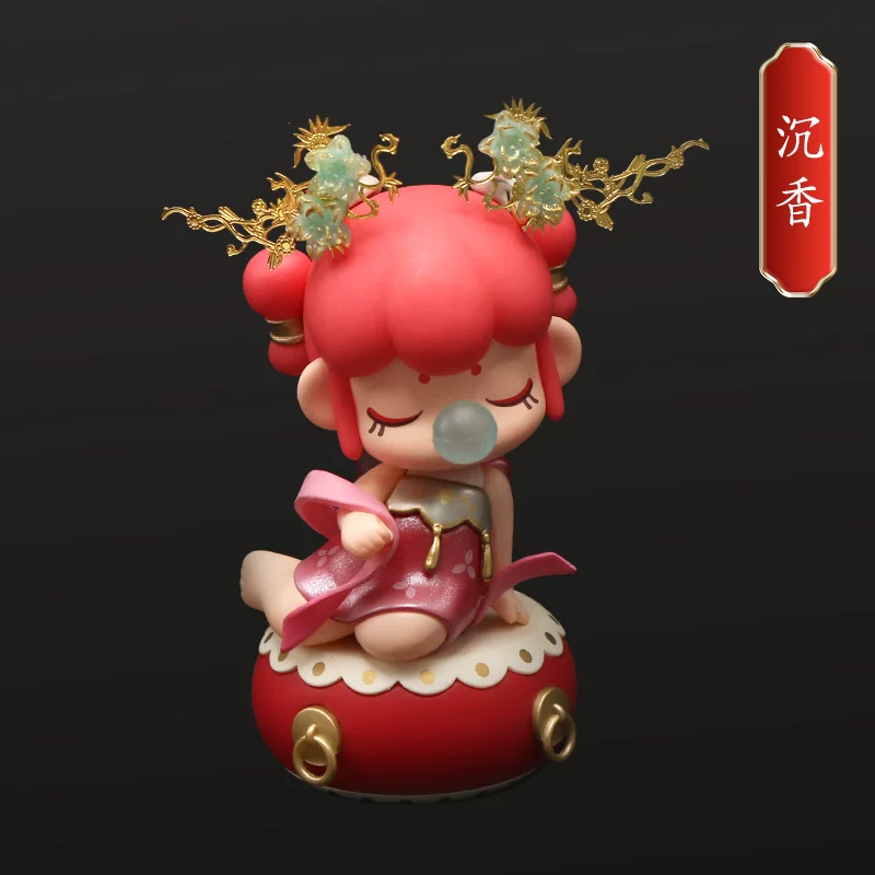 Древний костюм blind box Руолай модель игрушка головной убор 30 см кукла BJD ханфу древний стиль царственный венец hairpin шаг shake