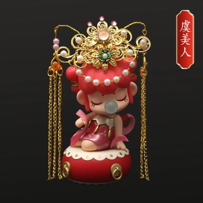 Древний костюм blind box Руолай модель игрушка головной убор 30 см кукла BJD ханфу древний стиль царственный венец hairpin шаг shake