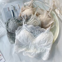 Lace Beauty Back Net Red Burst lace Breasted Harness Vest Woman Outwear Trendy Beauty Back Bra Integrated Underwear