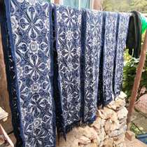 ten zhan Miao wax dyeing full handmade batik strip can be made as table flag bed flag special price treatment not debatable
