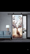 Color carving door Barn door Sliding door Glass door Bathroom door Kitchen interior wooden door Interior door Cloakroom