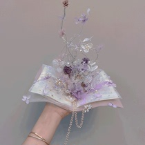 pinky22 Wedding Little Red Book with Monai Garden Wedding Handheld Custom Bride Wedding Props