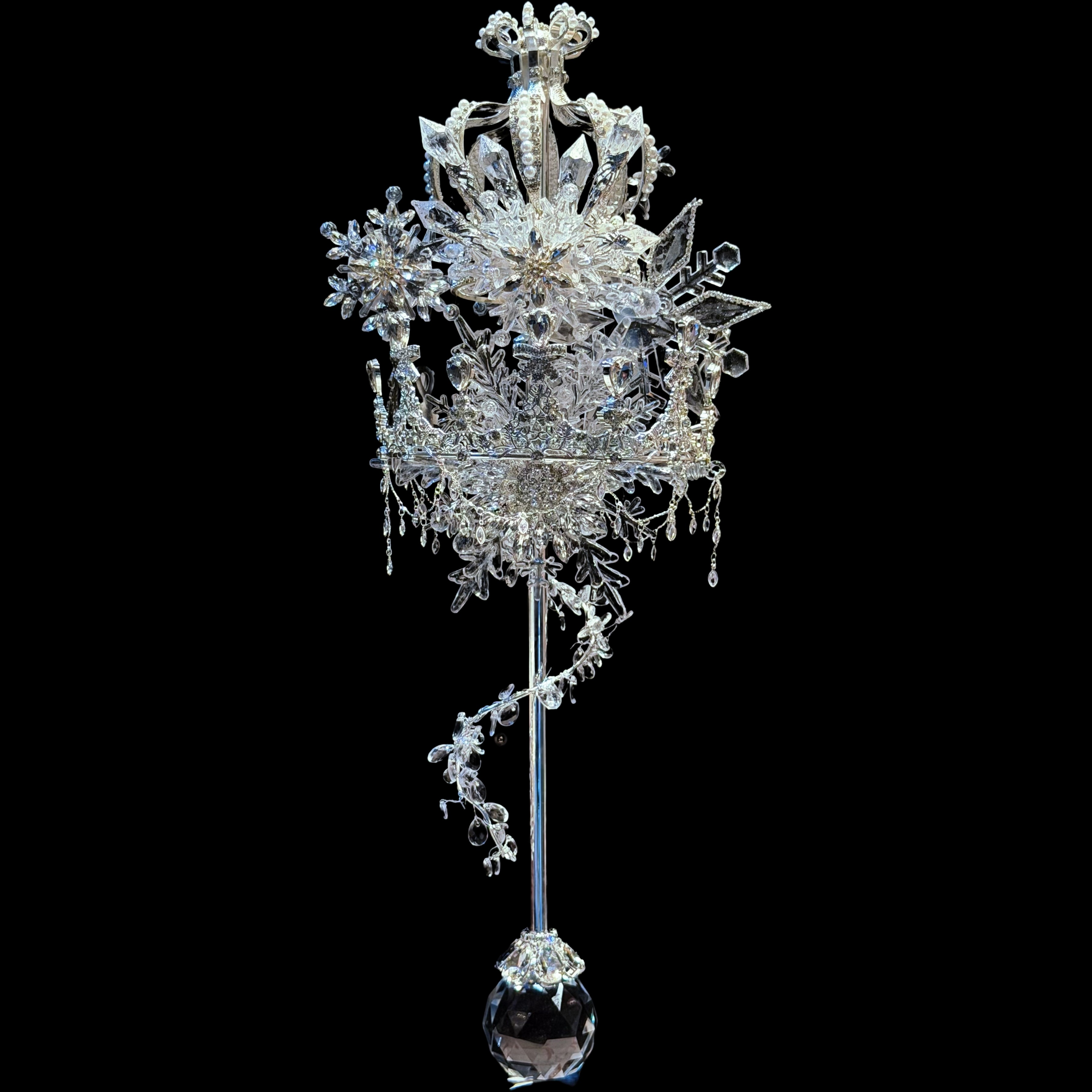 Crown of Extreme Cold, Queen's Scepter, Bridal Bouquet, Wedding Gift, DIY High-End Bouquet, Customized Scene-Style Scepter