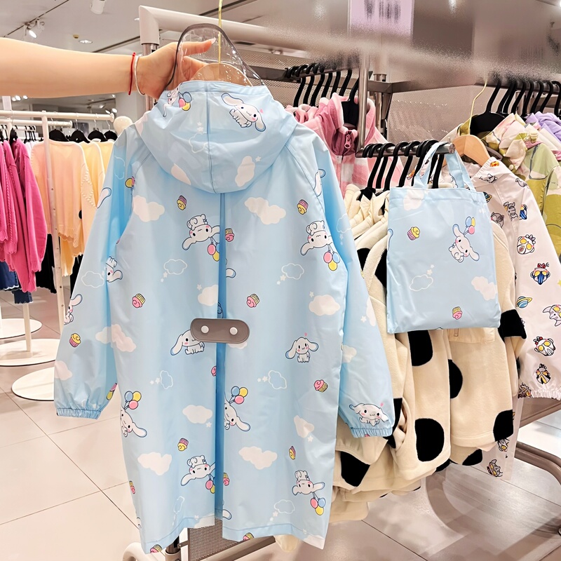 Children's Lightweight, Breathable, Quick-Drying, Portable Raincoat for Middle School Students, Soft and Rainproof for Kindergarten Students