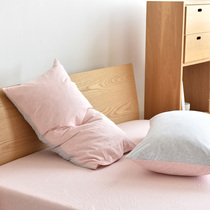 Cotton simple striped knitted cotton single pillowcase Xinjiang Tianzhu cotton pillowcase Cotton bedding
