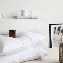  Feather velvet pillow Single pillow core 48*74cm Hotel pillow fluffy leisure pillow core liner core