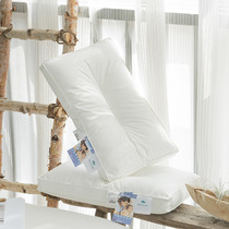 Minimalist pure white children pillow baby with styled pillow core 30 * 50 pair for shooting 2 guard neck short pillow flat pillows