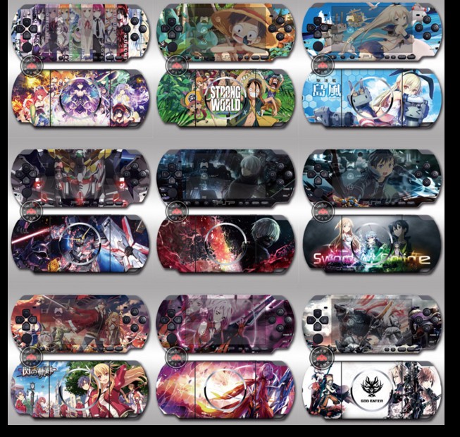 PSP3000 Pain Machine Foil A variety of anime theme color stickers PSP3000 crystal box color film stickers