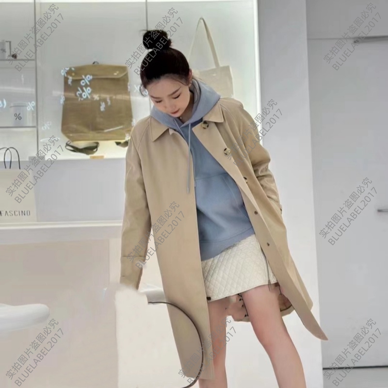 Camden Trench Coat for Women, Mid-Length, Drop Shoulder Sleeves, British Style Trench Coat, Women's Silhouette, Covers the Body, Looks Slimming, Versatile, Casual Style