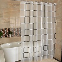 Water-blocking curtain transparent plastic light transmission bath curtain kitchen anti-smoke partition curtain door curtain waterproof air conditioning cold air sheltering curtain