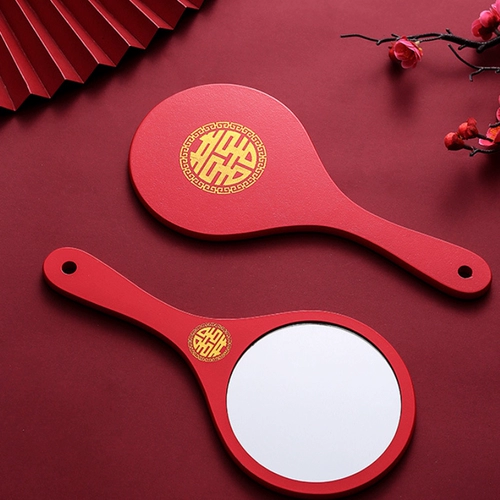 Зеркало для влюбленных, расческа для невесты, красный комплект