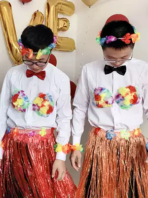 Hawaiian hula dress wedding spoof adult seaweed dance costume wedding props costume whole person