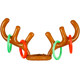 Throwing a hundred shots and a hundred hits to block the door and meet relatives props throwing and throwing inflatable antler ring ring game elk antler hat headband