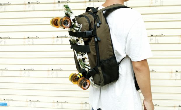 THRASHER ba lô cặp sinh viên túi máy tính phong cách thể thao ngoài trời ván trượt nhẹ cưỡi ba ​​lô - Trượt băng / Trượt / Thể thao mạo hiểm mini scooter