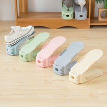 10 simple household shelves integrated adjustable double-layer shoe support dormitory shoe cabinet shoe storage artifact