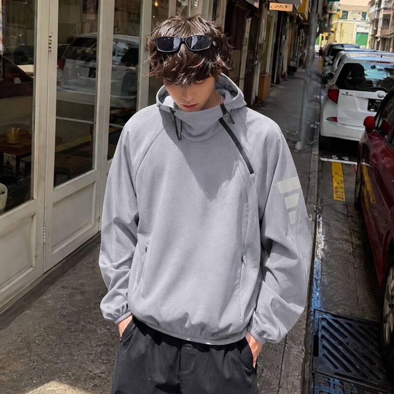 Adidas Adidas Light Sports 2026 Autumn Model Durable Sports Hooded Loose Sweatshirt for Men and Women Ks0053