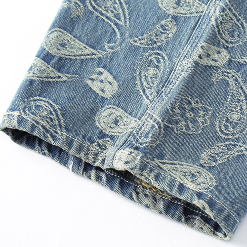 BIG FOR SAM Летние джинсы, штаны, с вышивкой, этнический стиль, европейский стиль, свободный крой