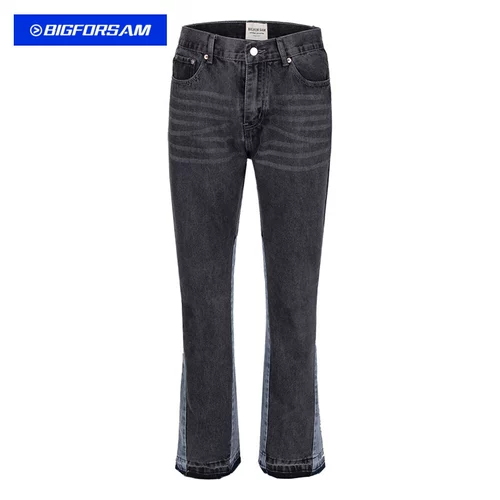 BIG FOR SAM Джинсы в стиле хип-хоп, штаны-клёш, штаны, в американском стиле