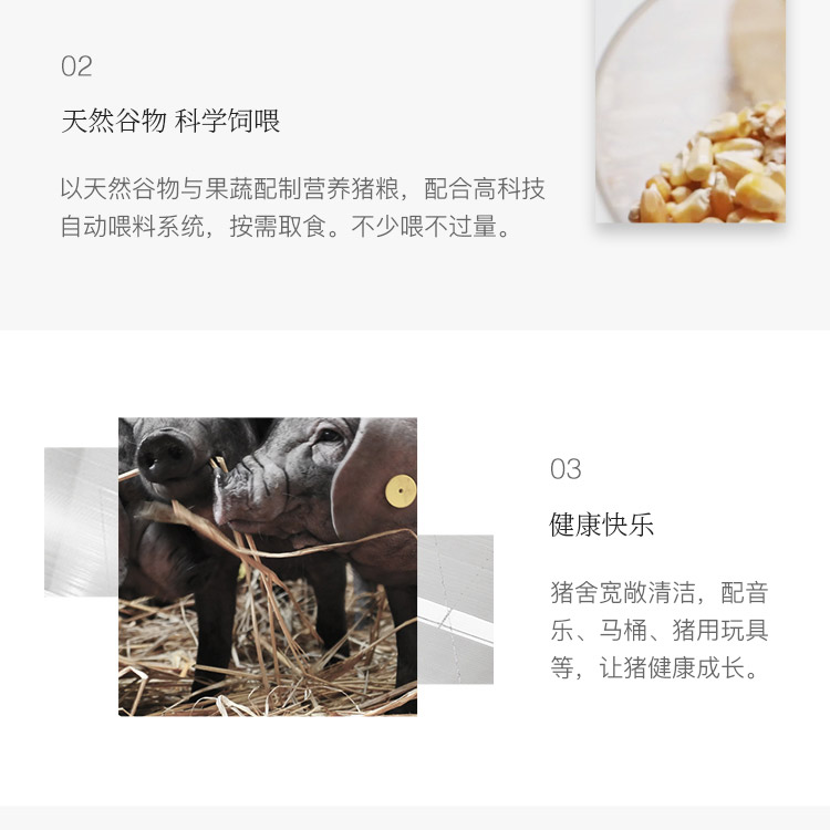 网易味央 300天慢养黑猪肉 聚享肉香款 5份套餐 净重1750g 图8