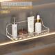 Hole-free cosmetics washbasin wall shelf