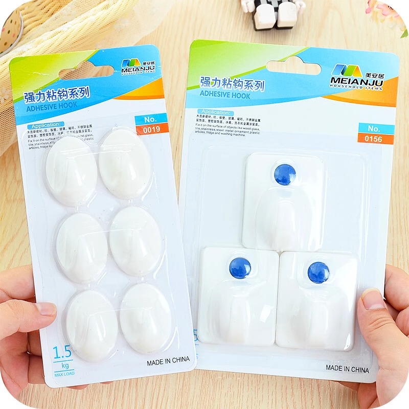 Traceless Adhesive Hooks Behind the Door, Strong Adhesive Hooks for Kitchen Wall Hanging, Adhesive Hooks for Bathroom Tile Walls, Small Hooks Traceless Adhesive Hooks Behind the Door, Strong Adhesive Hooks for Kitchen Wall Hanging, Adhesive Hooks for Bathroom Tile Walls, Small Hooks