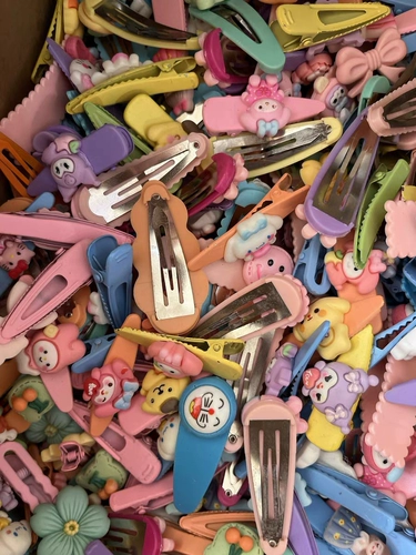 Смешанная мультяшная заколка для волос, пластиковый квадратный аксессуар для волос, 9.9м