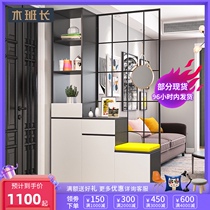  Home living room partition cabinet screen cabinet door entrance cabinet shoe cabinet one-piece wall light luxury modern simple hall cabinet
