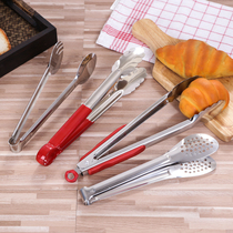 Stainless steel salad clip fork high temperature stainless steel food clip bread cake clip household anti-scalding cold meal cooked food