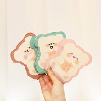 Cute cartoon bear biscuit card package card set drivers license set meal card ID set pu leather bank card credit card package