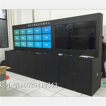 Custom monitoring TV wall cabinet splicing large screen bracket 50 55 46 inch screen wall assembly floor cabinet wall