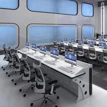 Monitoring console scheduling console command table console cabinet curved non-standard manufacturer custom floor desk