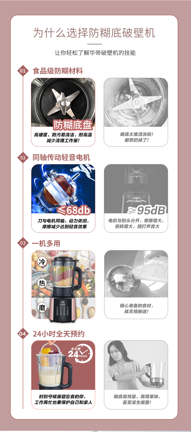 Vatti/华帝 智能破壁料理机 1.65L 图6