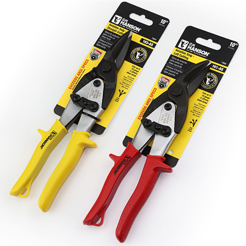 Imported new American Hansen aviation shears stainless steel iron sheet shears white iron scissors aluminum gusset plate shears multifunctional keel shears