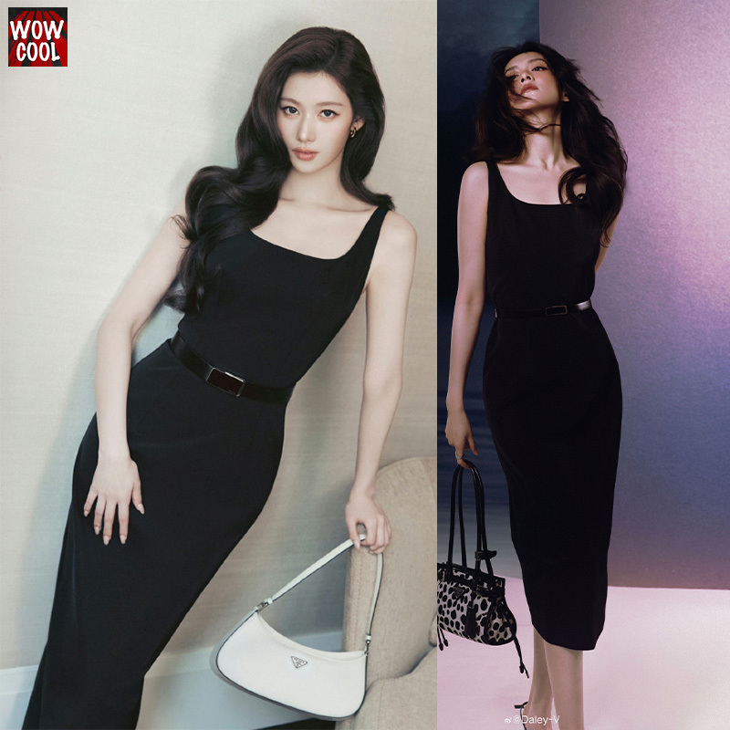Sana Chen Haoyu's Same Style Little Black Dress, Sleeveless Vest Slim-Fit Dress, 2026 New Women's Dress, High-End Sana Chen Haoyu's Same Style Little Black Dress, Sleeveless Vest Slim-Fit Dress, 2026 New Women's Dress, High-End