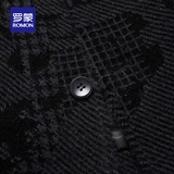 Флисовая шерстяная демисезонная утепленная куртка, пальто, для среднего возраста, свободный крой