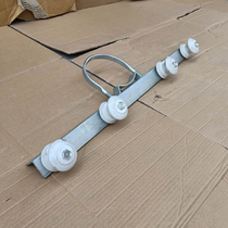 Cross Shoulder Wire Porcelain Bottle Power Bracket Cable Rod Thickened Hot Galvanized Angle Iron Hardware Hoop Fixing Pull 2 Line 4 Line