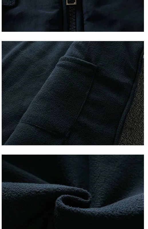 Người mẫu nam thu đông 2016 chụp ảnh áo vest nam nhiều túi cotton thủy triều cộng với áo nhung ấm áp vest vest áo khoác lông