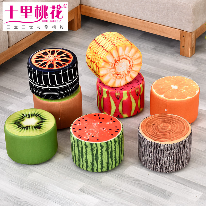 Cotton and linen fabric cushion thickened large tatami futon round yoga meditation meditation bay window floor fruit mat