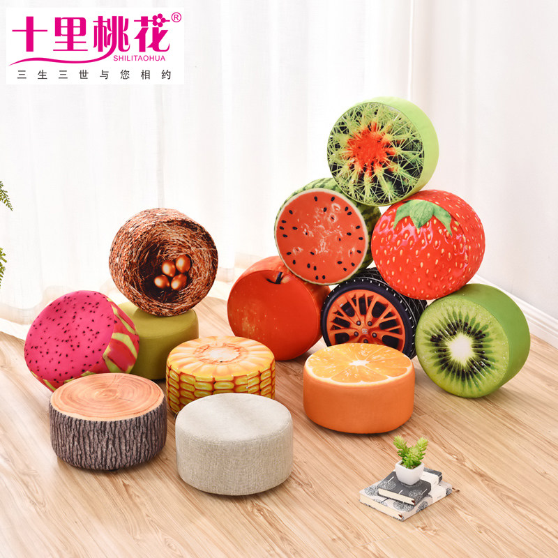 Cartoon Tatami cushion ground fu Japanese cute lazy sits pier floating window bedroom home butt round mat